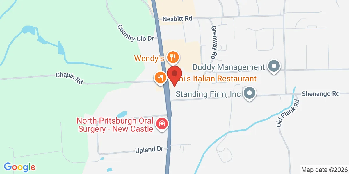 Map to 3208 Wilmington Road, New Castle, PA 16105